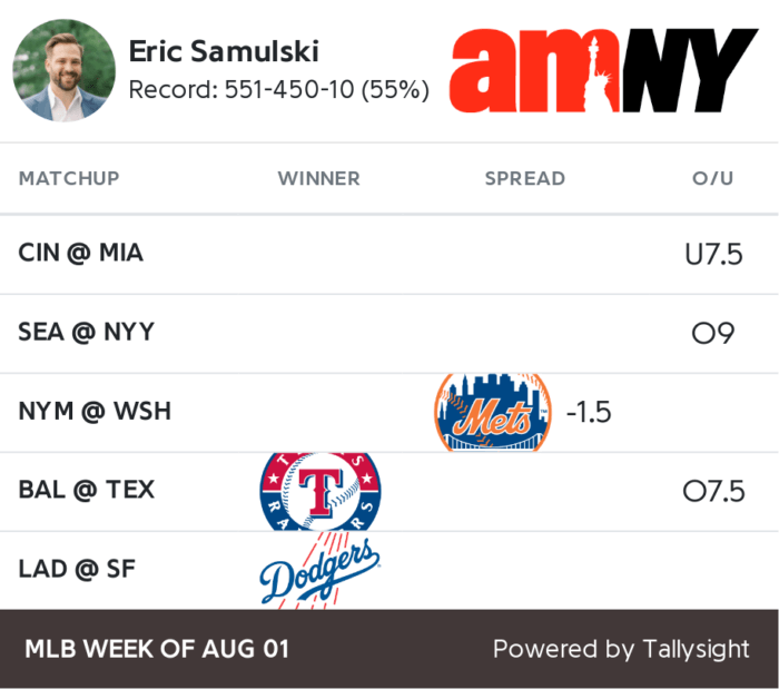 Today's MLB picks