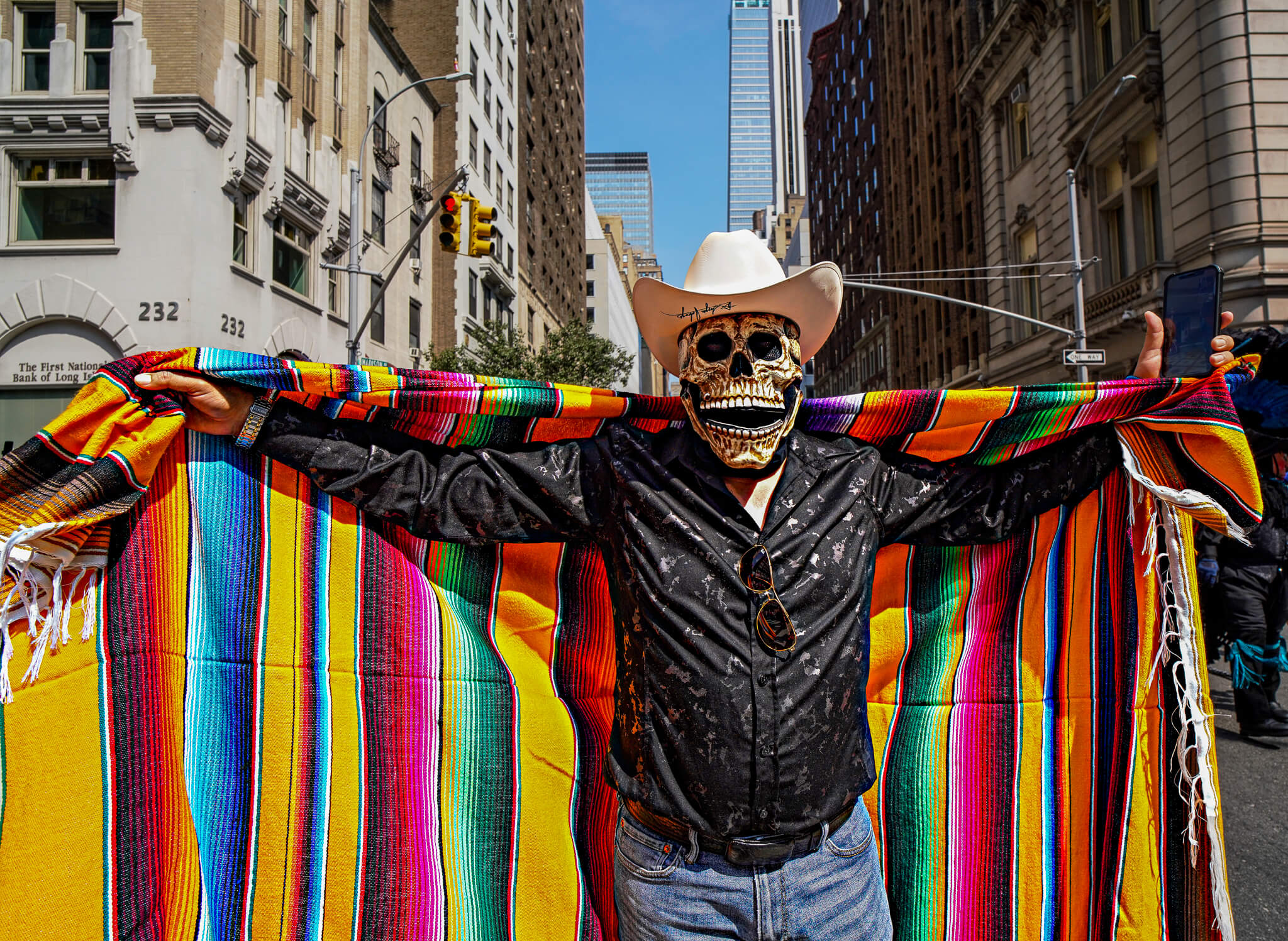 Person enjoying at Officer at Mexican Day Parade