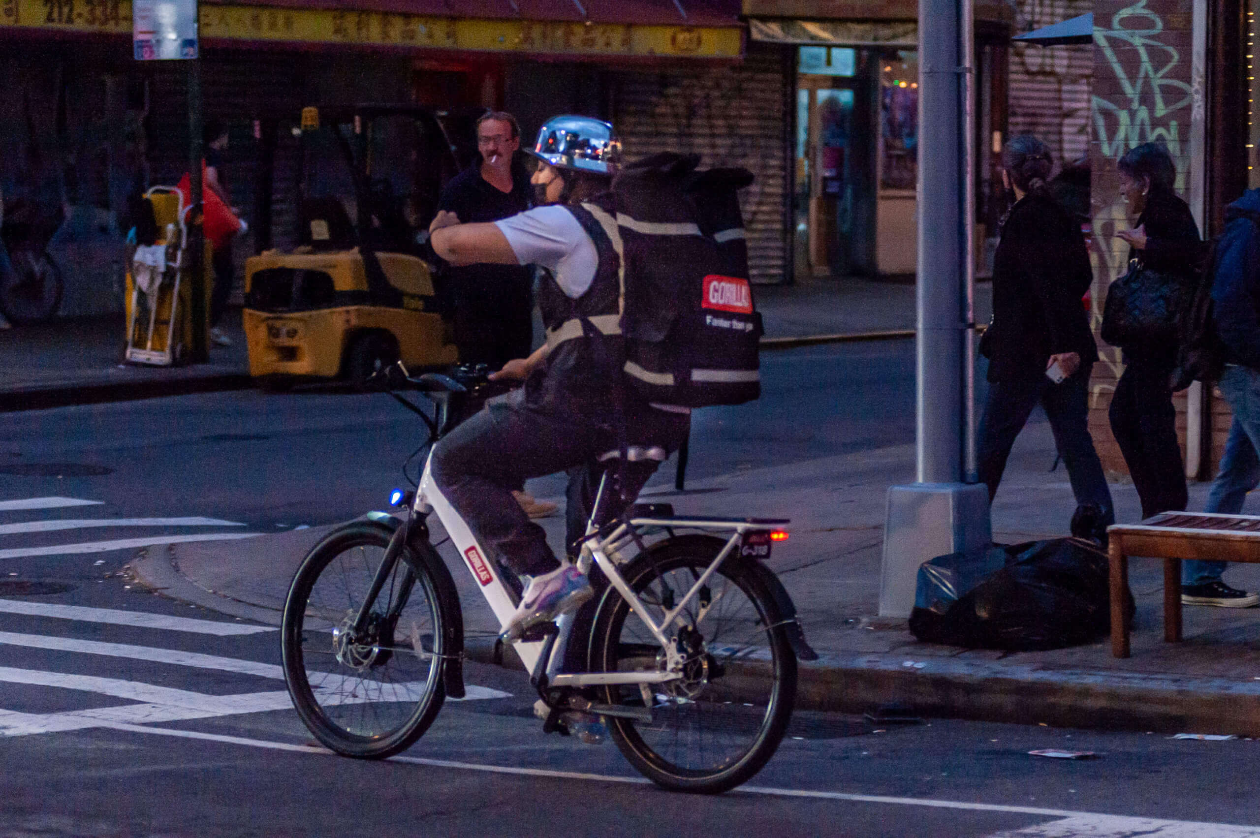STILL RACING TO DELIVER: How are quick-commerce grocery delivery workers treated in New York City? 4 gorillas delivery worker