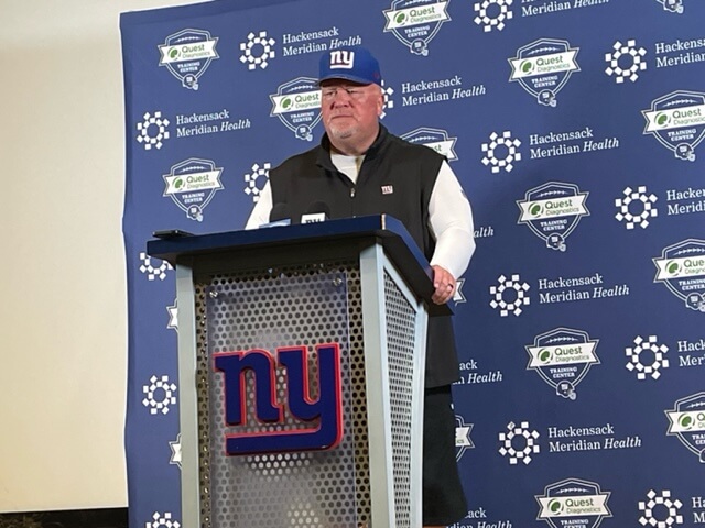 Giants defensive coordinator Wink Martindale