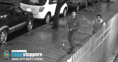 Two men sought in Harlem for firing into a crowd.