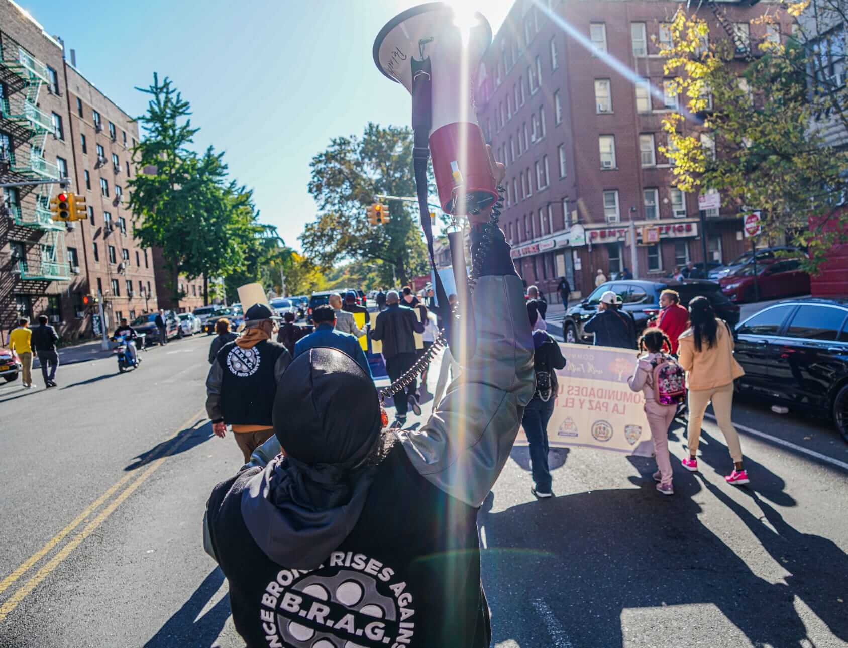 ‘Bullets know no borders': Peace march from Washington Heights to Bronx sounds call to stop gun violence together 12