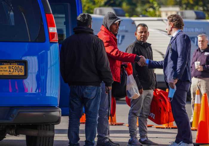 Randalls Island tent city for migrants opens