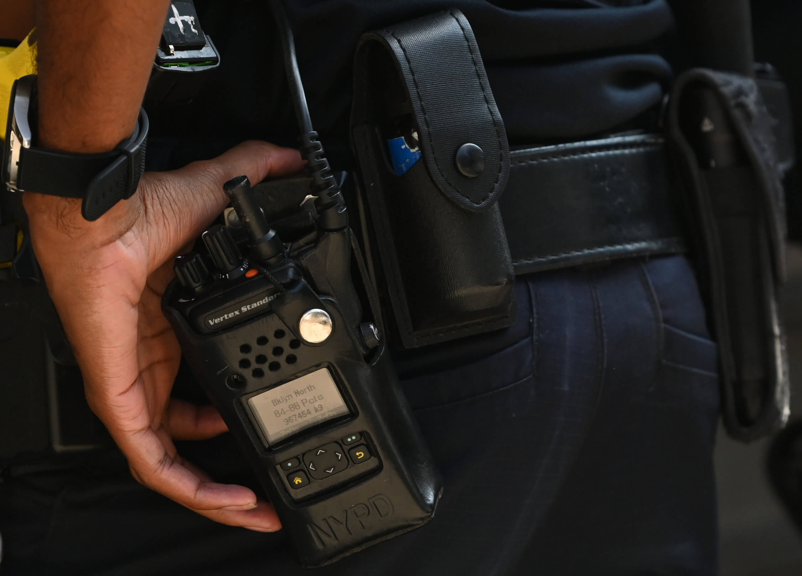 A NYPD Officer's Vertex Standard radio