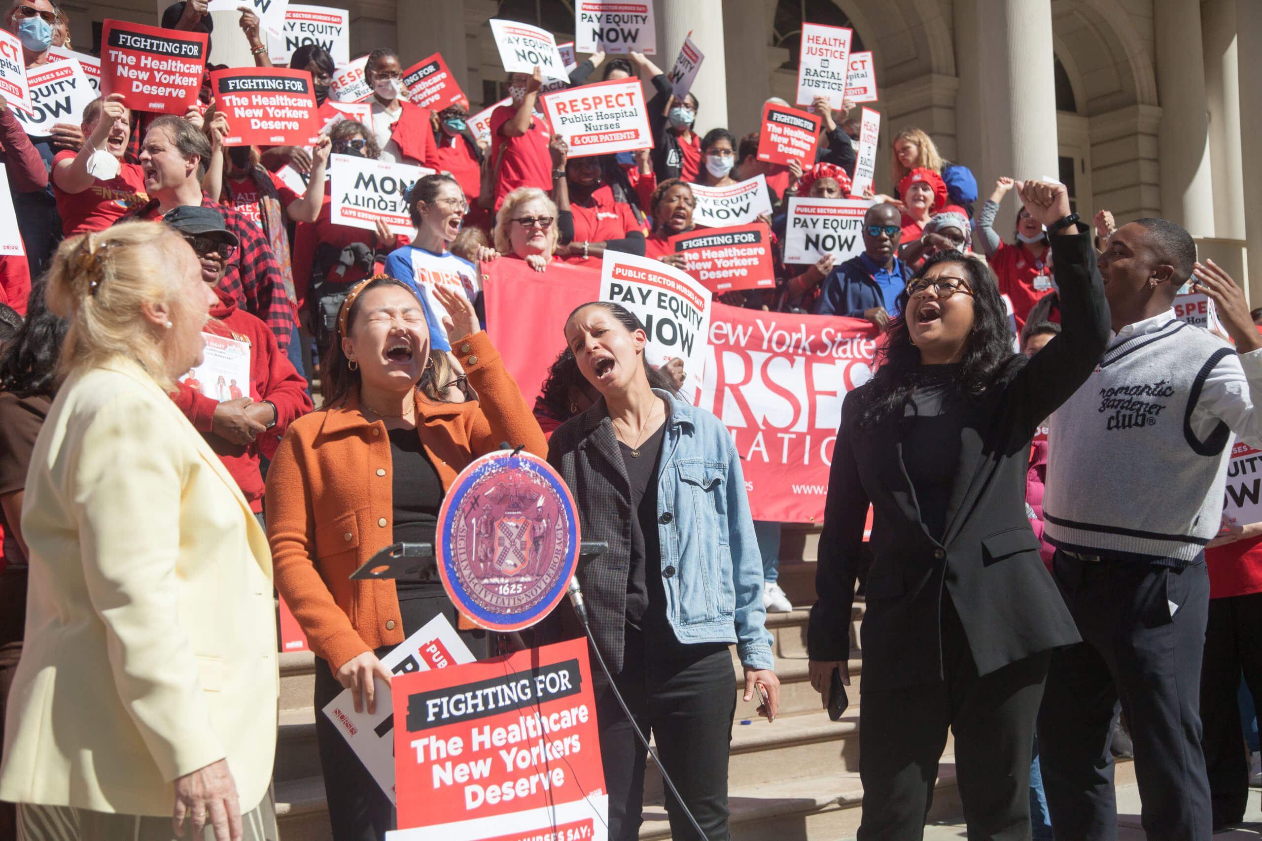 NYC public nurses declare fight for increased pay, staffing issues in upcoming contract 8
