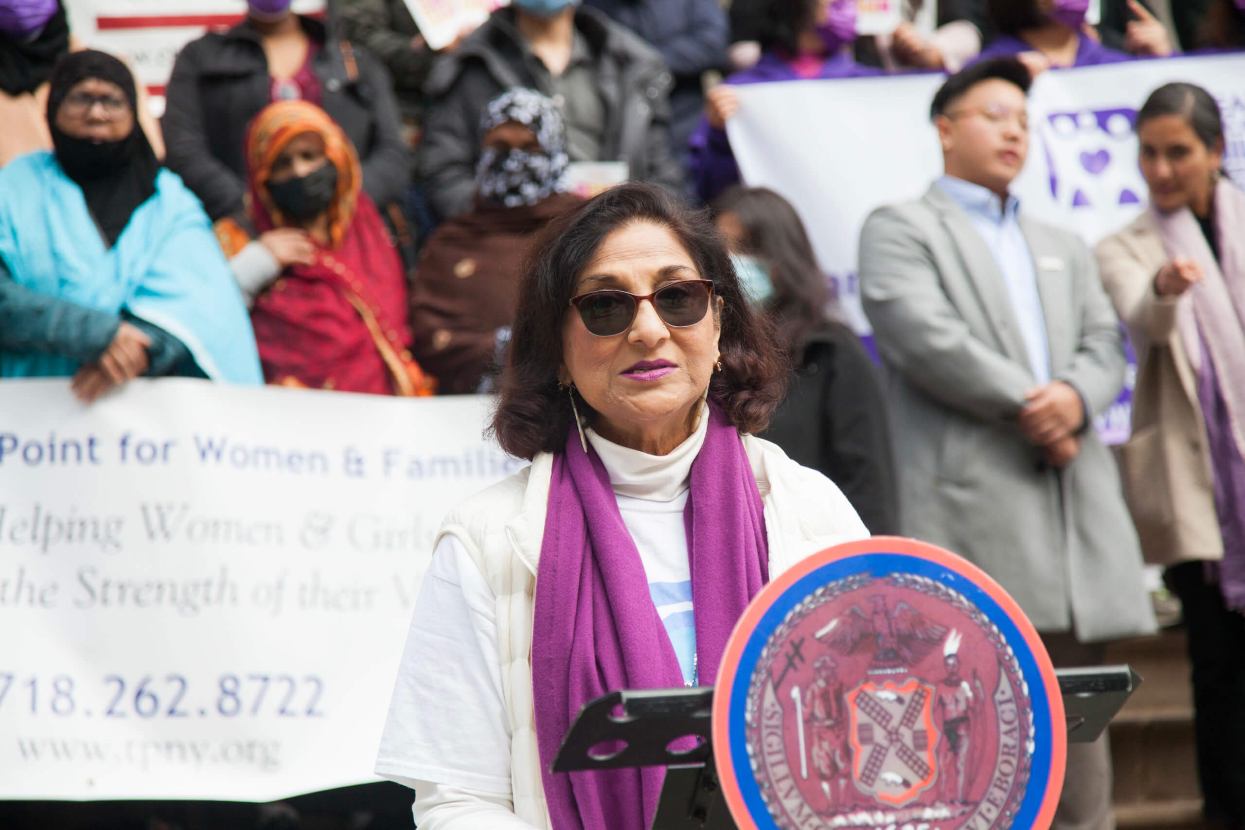Domestic violence vigil at City Hall highlights risks to immigrant communities 3