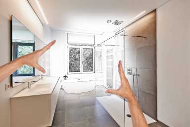 Planned renovation of a Luxury bathroom