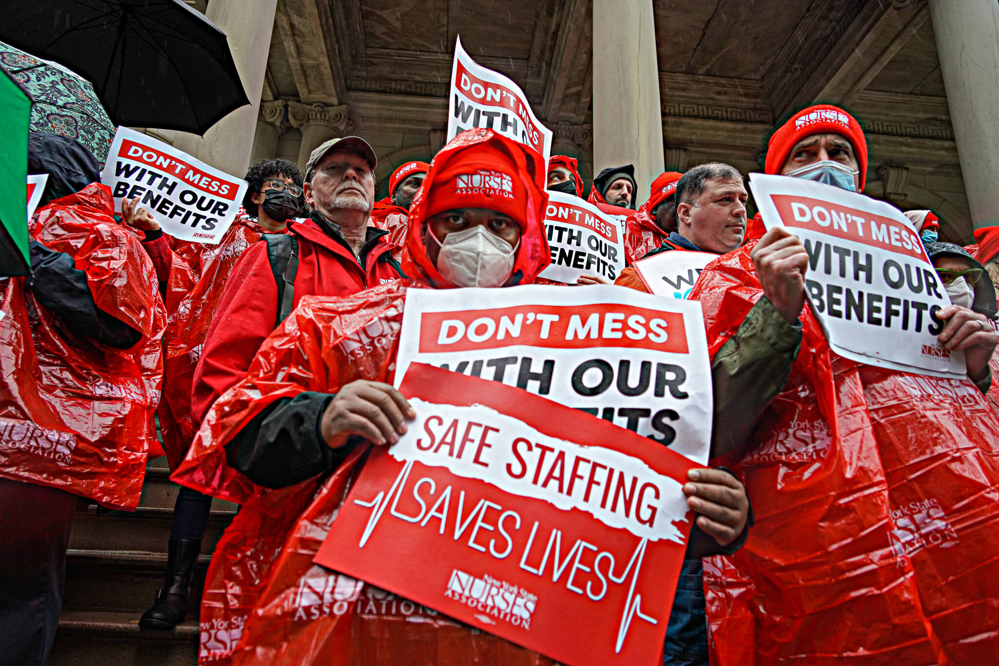 Plight of short nurse staffing continues, NYSNA rallies outside of City Hall 5