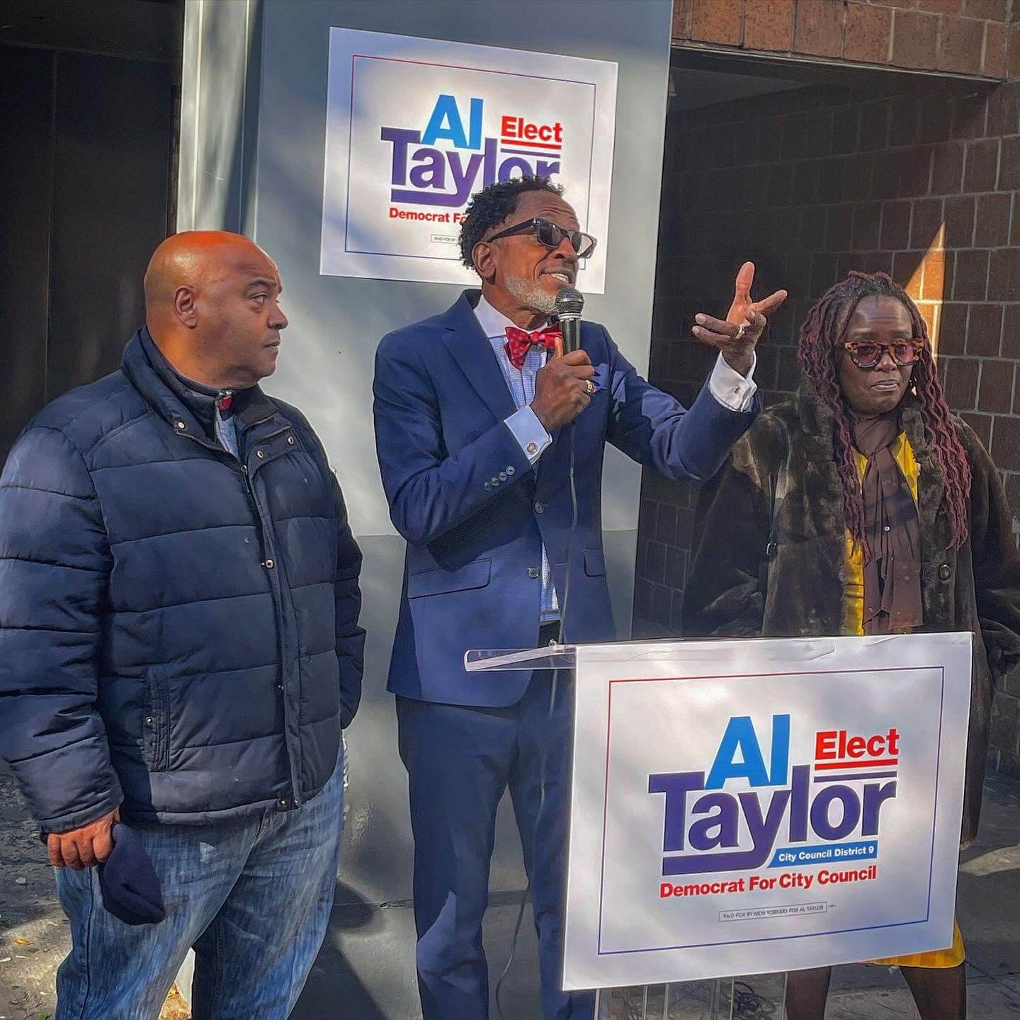 2023 PREVIEW | More City Council elections, and looking ahead toward new state legislative session 9 Al Taylor (center) announces his bid for Council District 9 in Harlem.