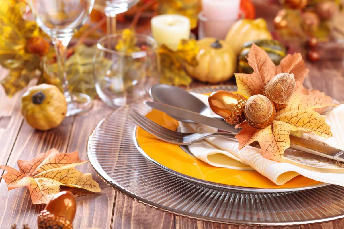 Thanksgiving dinner decoration.