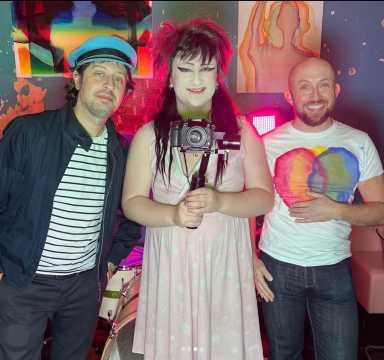 Musician Adam Green, director Dylan Mars Greenburg and musician/artist Jeremy Willis of Willis Willis