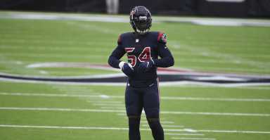 Former Jets defensive end Jacob Martin, pictured as a member of the Houston Texans.
