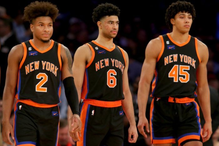 Knicks pick up Miles McBride's $1.8 million team option: Report 2 Quentin Grimes, Jericho Sims Miles McBride Knicks