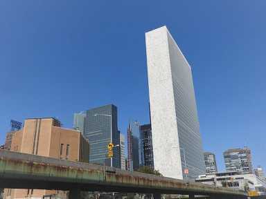 The United Nations from the FDR Drive.
