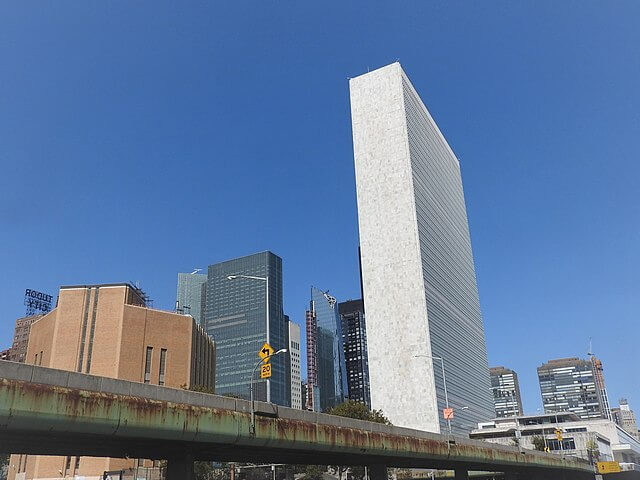 The United Nations from the FDR Drive.