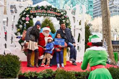 Santa at Bryant Park