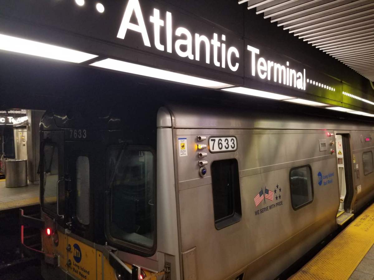 LIRR train at Atlantic Terminal