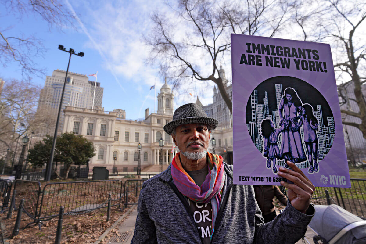 NYC immigrant advocates hold rally to support bills that would restrict ICE 9
