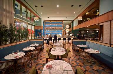 The interior of Harta, located in the Grayson Hotel in Midtown.