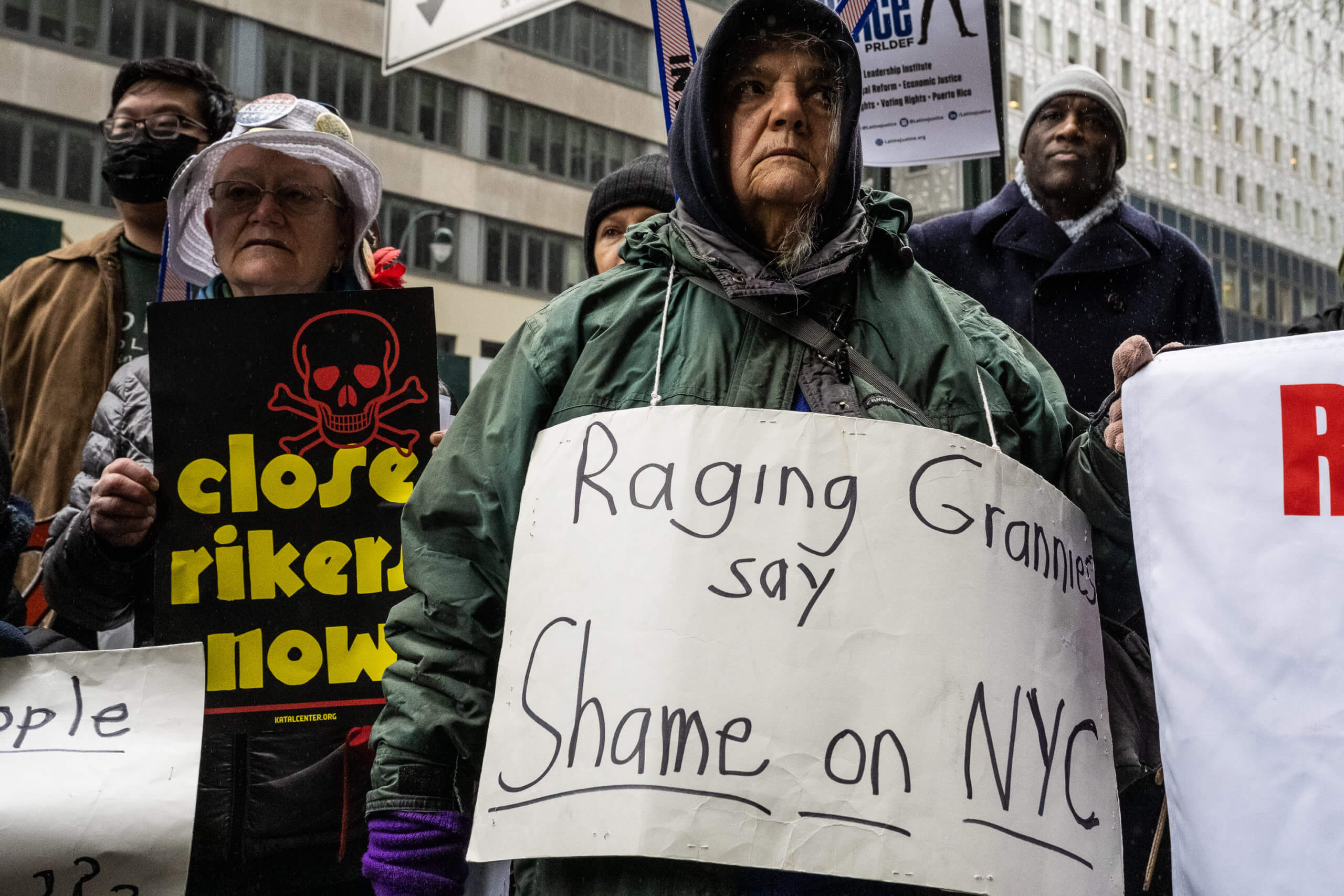 Activists vow to protect bail reform and close Rikers Island at Manhattan rally 14