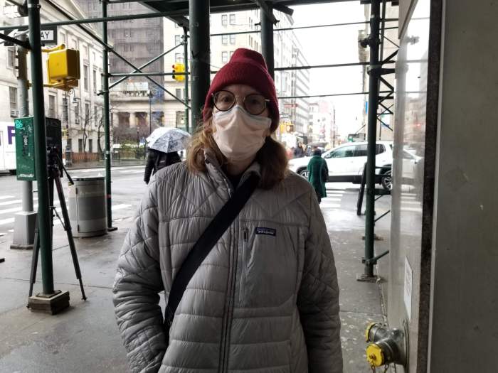 Jane Willis of Park Slope outside Signature's Downtown Brooklyn branch