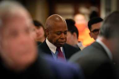 Mayor Eric Adams at the interfaith breakfast