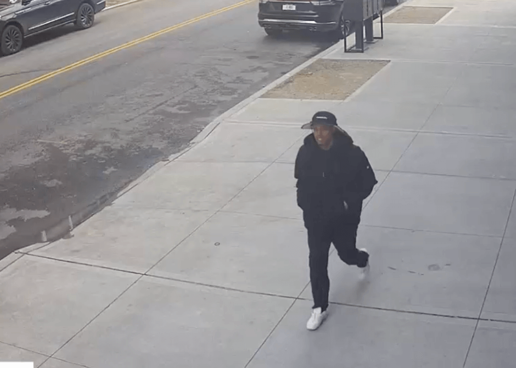 Security camera footage of the perp