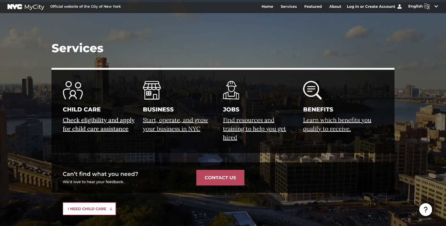 Adams unveils first phase of long-promised MyCity portal, doesn't say when full service will come online 3 A screengrab from the landing page of the MyCity portal