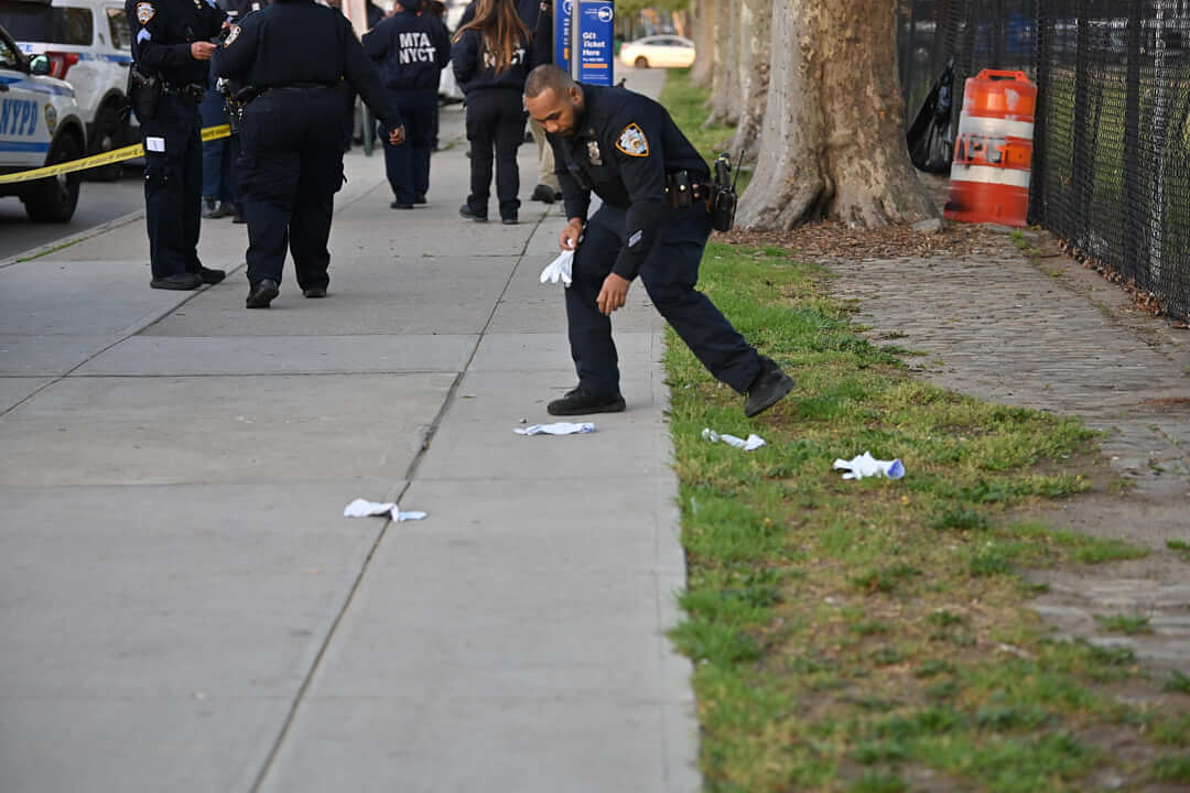 Brooklyn fare evader shooting scene