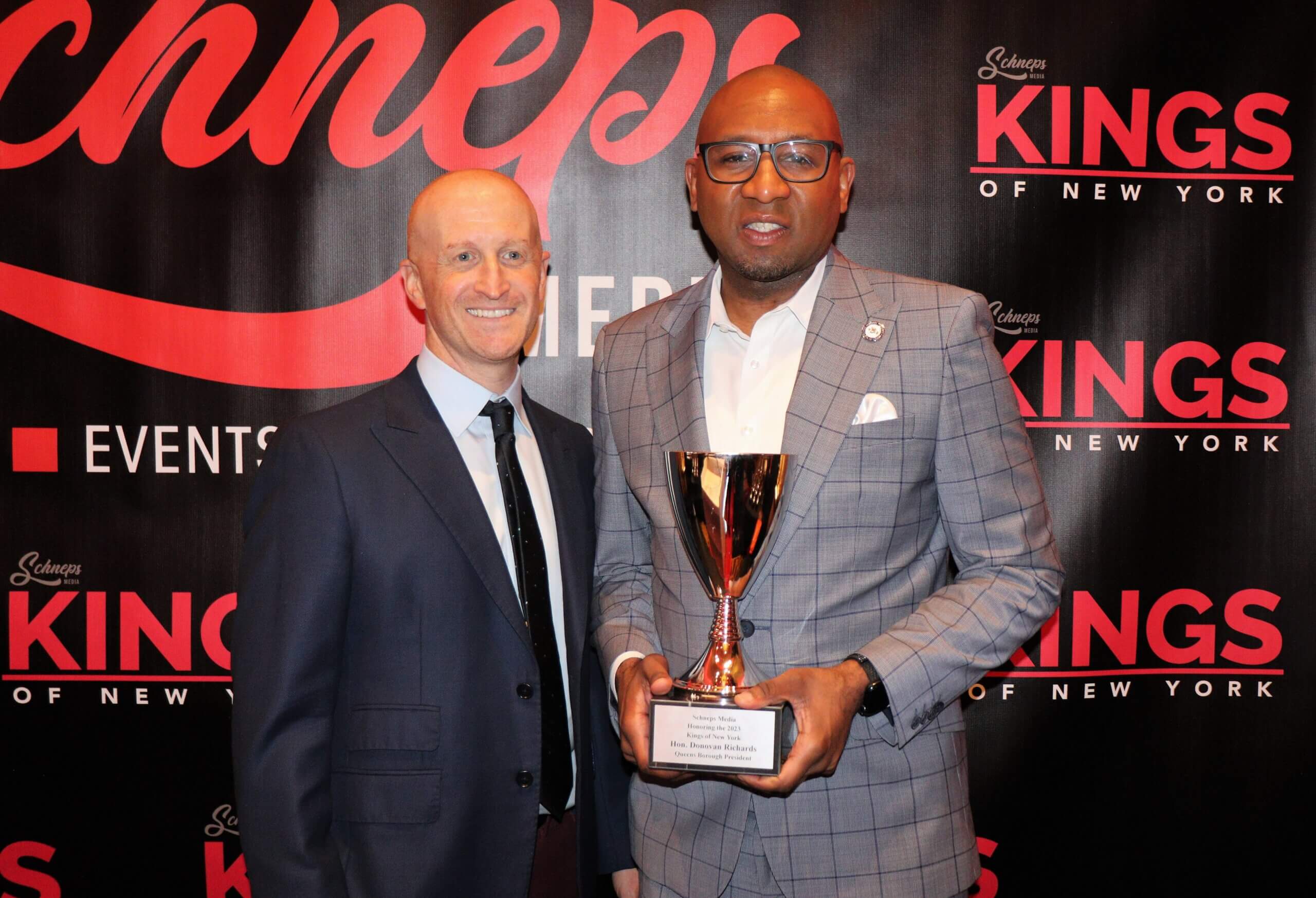 Schneps Media celebrates top men in their professions at 'Kings of New York' event 16 Kings of New York Honorees (Photo by Michael Dorgan)
