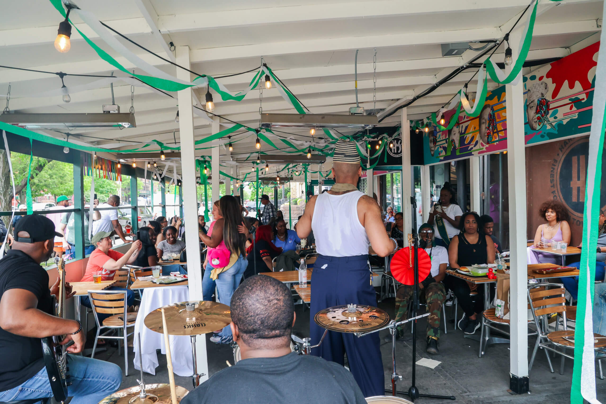 C. Kelly Wright &amp; Soul Power Band perform for the Harlem Shake family at the flagship location for its 10th Anniversary