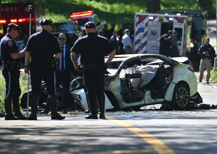 fiery Bay Ridge car crash