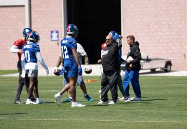Giants practice