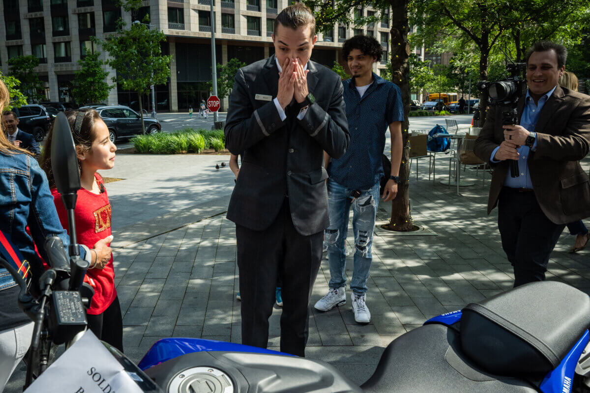 Acts of Kindness | 11-year-old helps gift Lincoln Square doorman with new motorcycle after old ride was stolen 5
