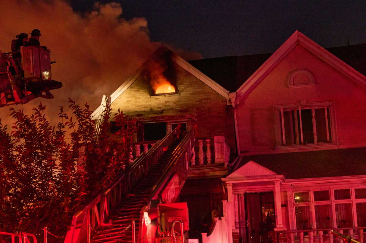 Three-alarm Brooklyn fire at residence