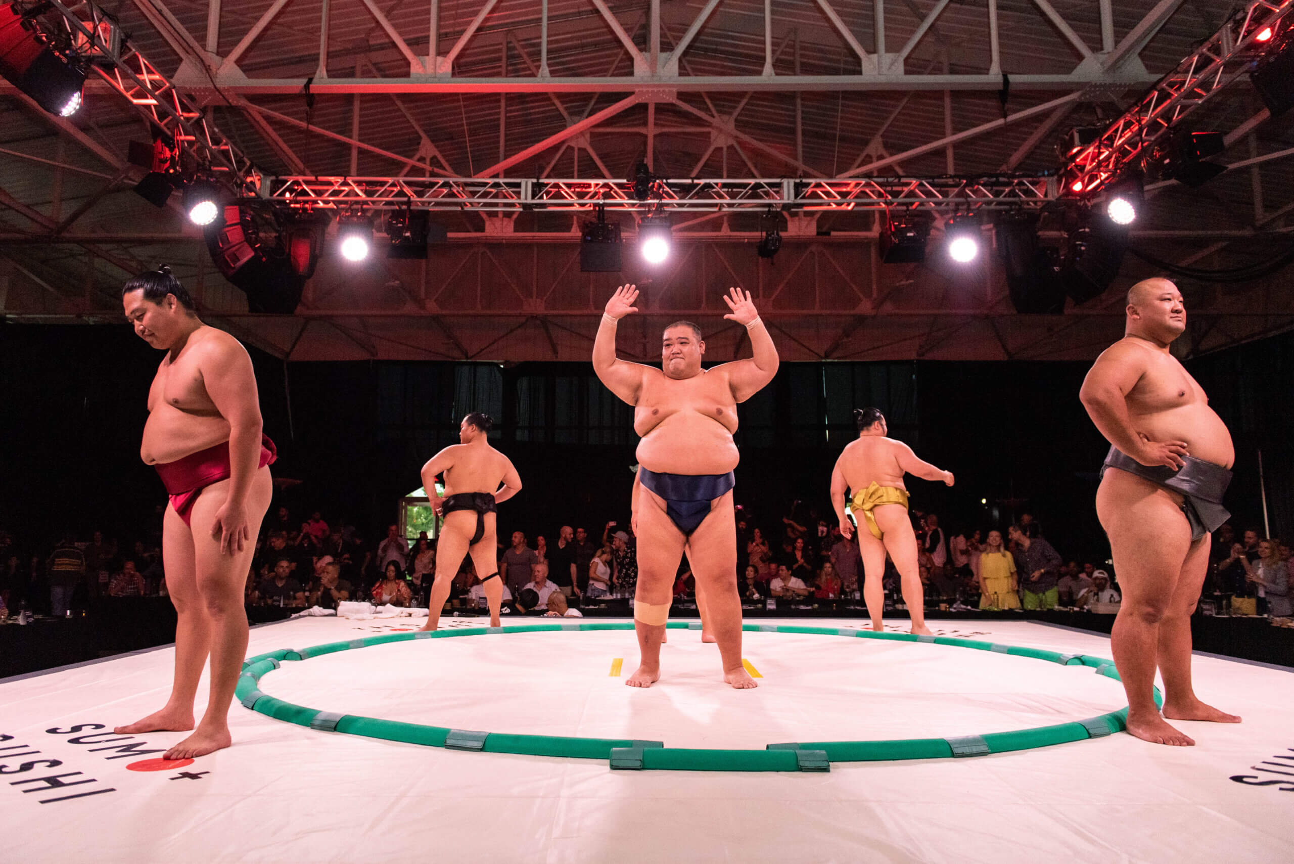 Six sumo wrestlers will engage and educate guests at the Sumo