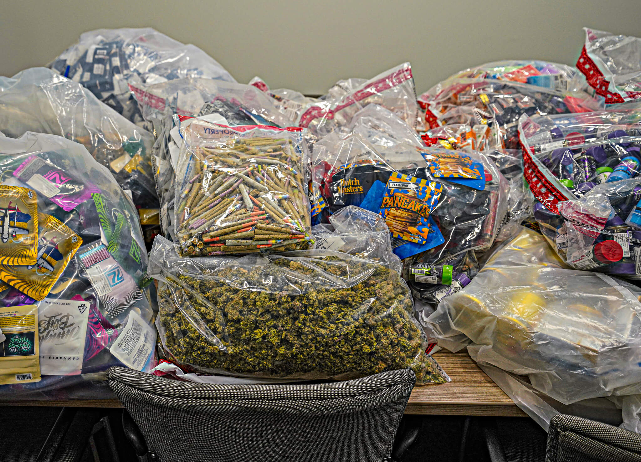 ‘That ought to get their attention': Governor Hochul announces in Brooklyn new tactics to combat illegal cannabis stores 7 1,000 pounds of illicit cannabis with an estimated value of nearly $11 million has been seized