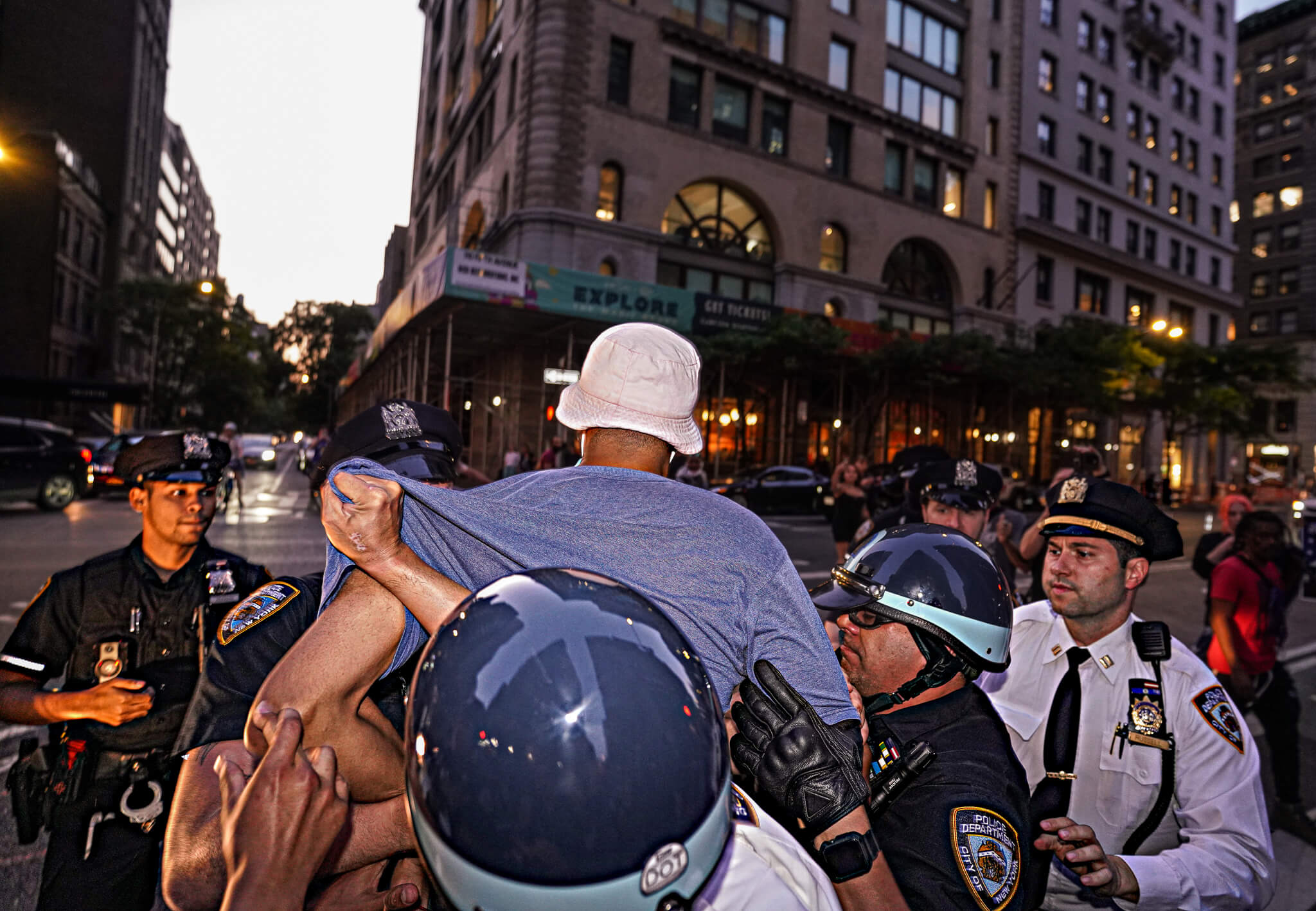 NYC protesters claim cops are moving more quickly, and aggressively, in squashing recent demonstrations 7