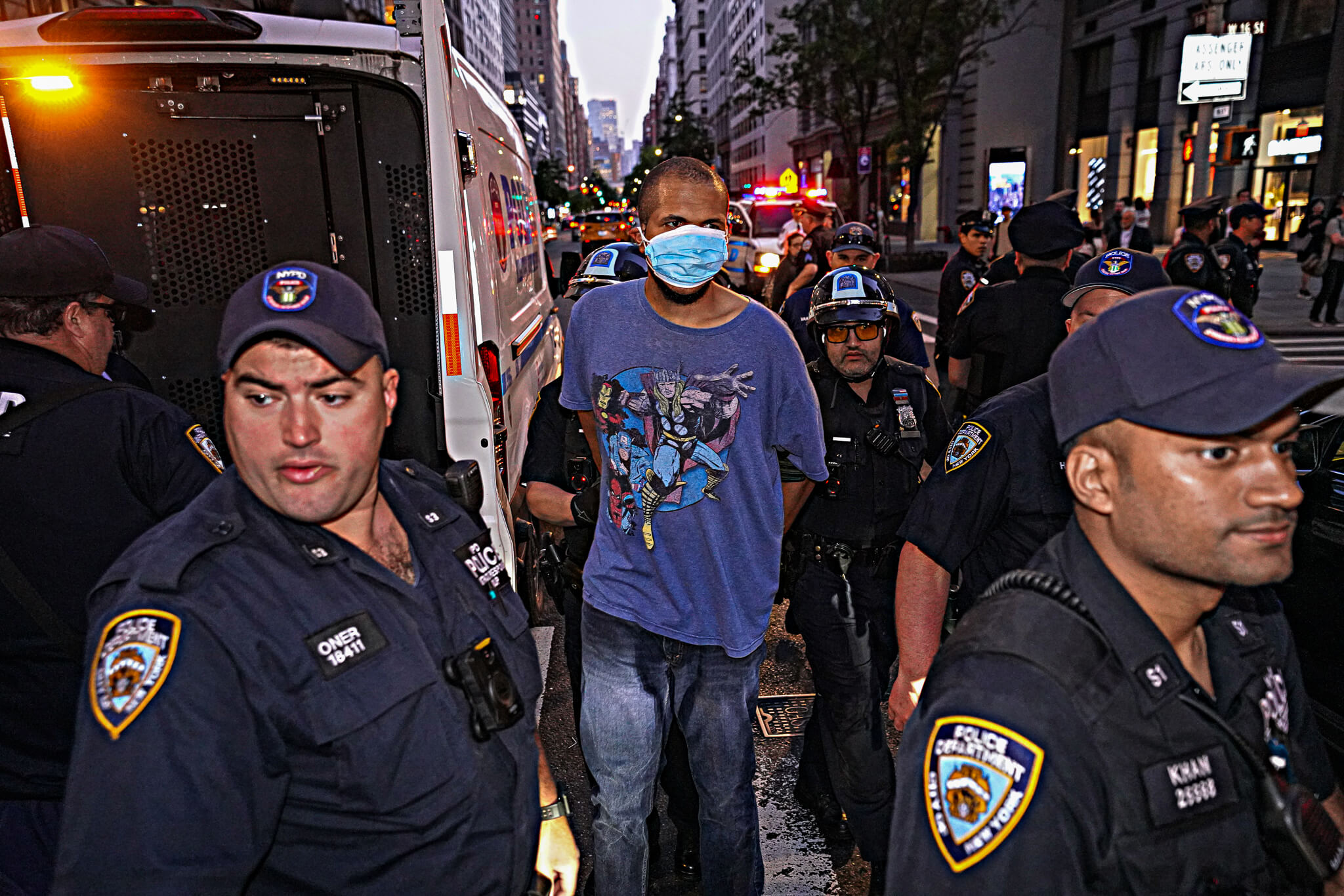 NYC protesters claim cops are moving more quickly, and aggressively, in squashing recent demonstrations 8