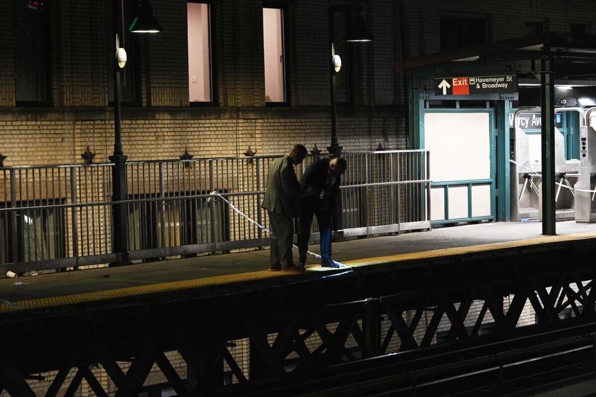 A 36-year-old man was fatally stabbed following a dispute on a northbound J train
