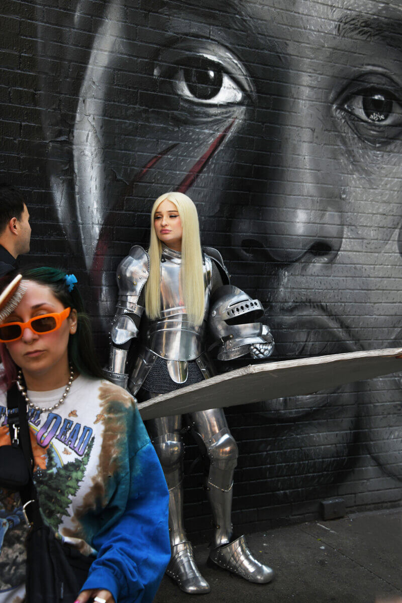 "Medieval Barbie" Kim Petras on 3rd St. and Avenue B
