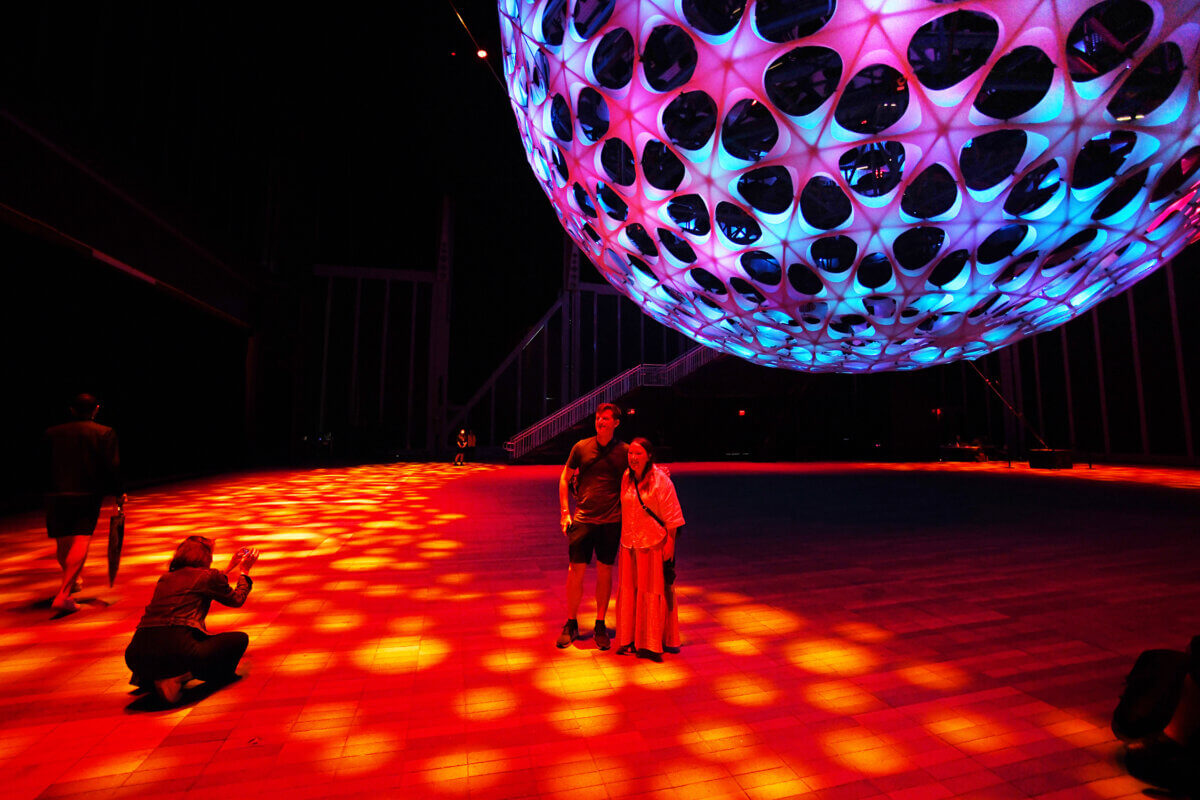 Sonic Sphere at Hudson Yards