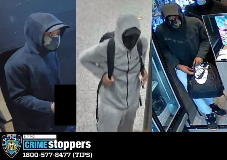 Cops are looking for three crooks
