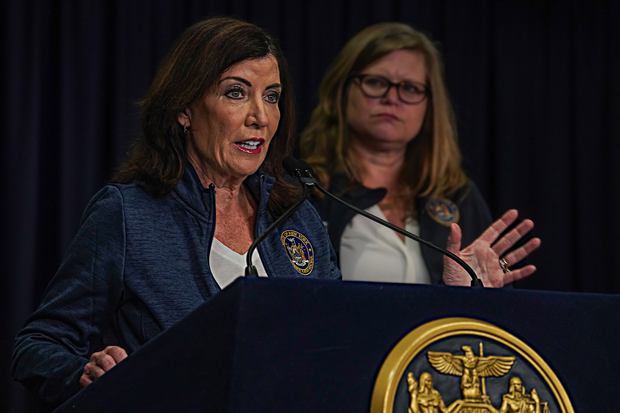 Governor warns New Yorkers to stay off the roads as torrential rain pounds Big Apple 6 Governor Kathy Hochul