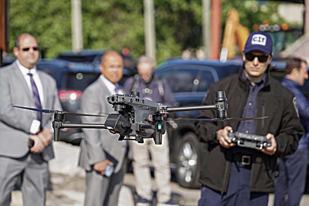 The NYPD is testing drones capable of making public addresses during weather emergencies.