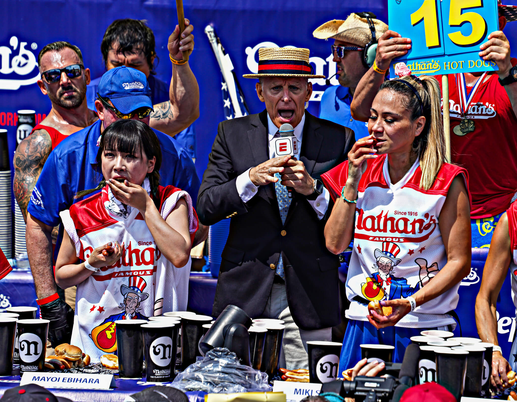 Nathan’s Hot Dog-Eating Contest: Joey Chestnut storms to another win after weather delay 17