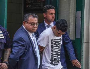 Police arrested 19-year-old Luis Gil on Friday in the Midtown North Precinct for allegedly stabbing 35-year-old Hugo Morales to death at Pier 84 earlier this month.