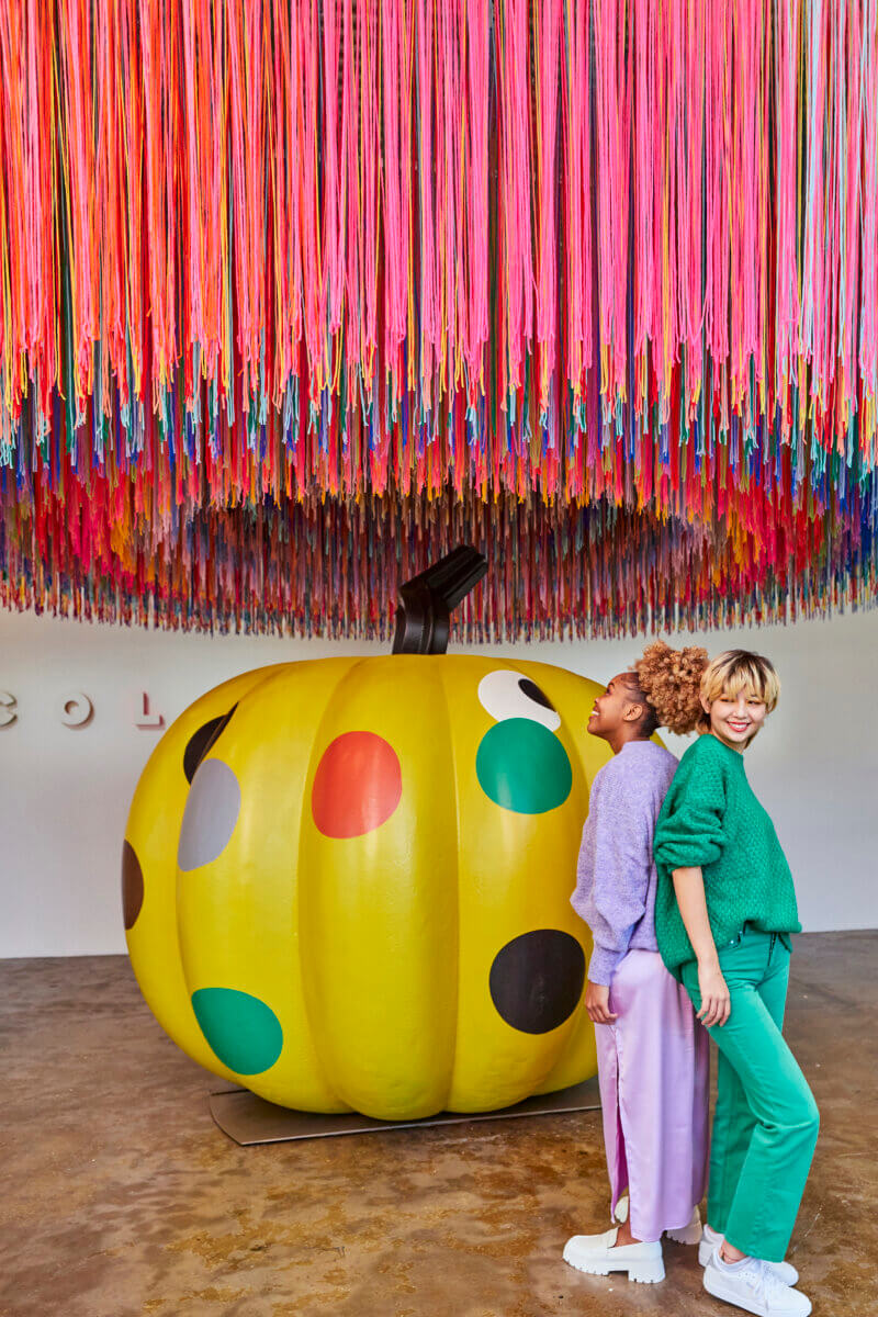 Two Girls at Color Factory