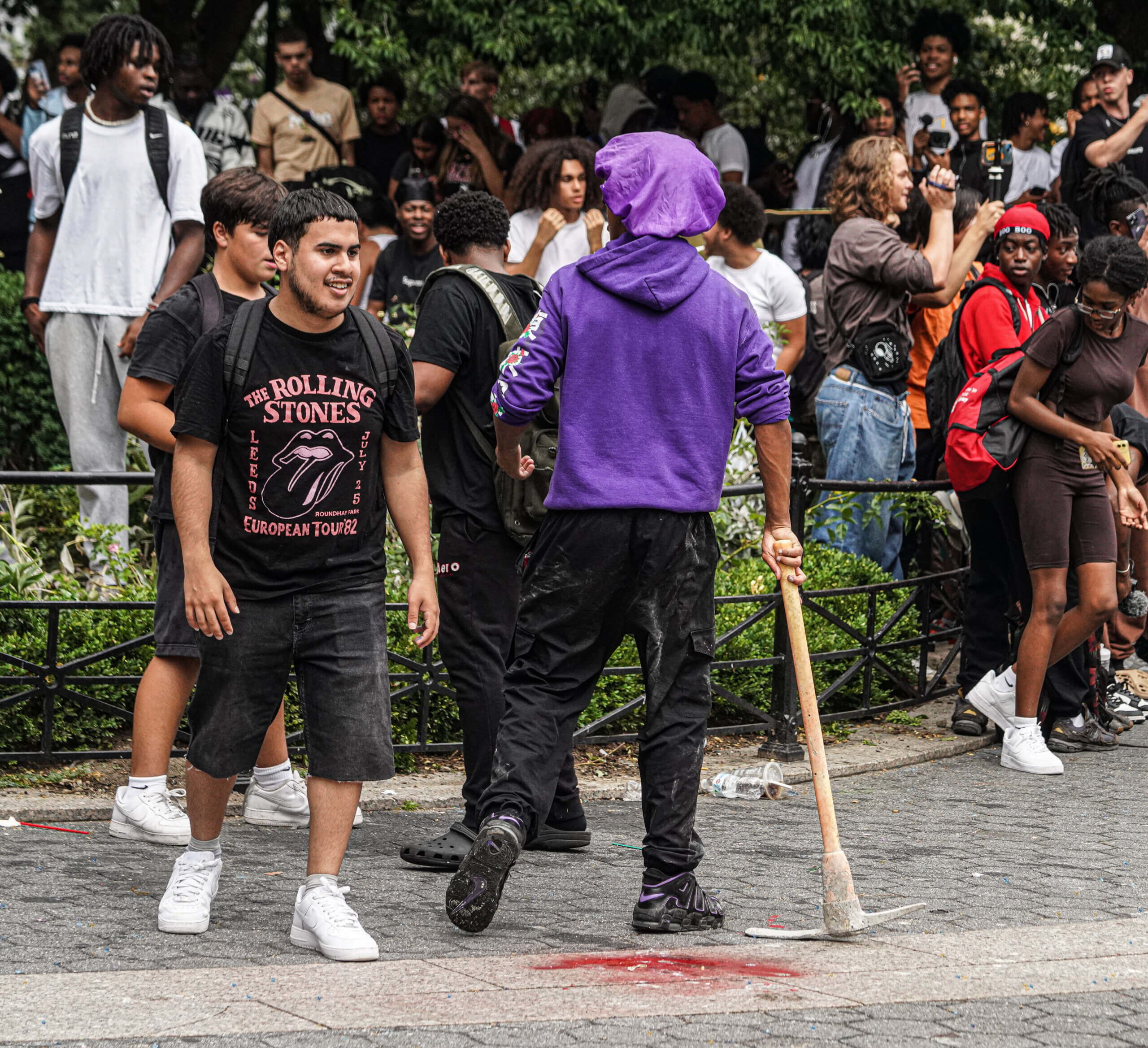 A riot broke out in Union Square 