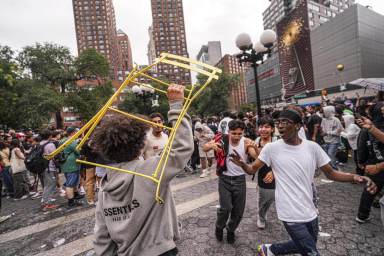 The riot in Union Square.